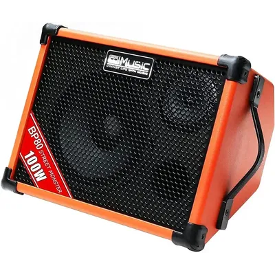 BP80 Battery Powered Acoustic Guitar Amplifier- Portable Bluetooth Speaker 100W, 6 Inputs,3 Band