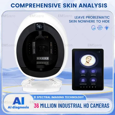 New 3D Magic Mirror Skin Analyzer Facial Analysis Machine Facial Tester UV Analysis Beauty Salon