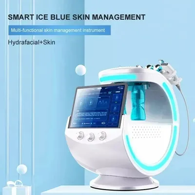 New 7 In 1 Smart Facial Cleansing skin analyze Deep Pore Vacuum Hydra Skin Lift Anti-aging Beauty