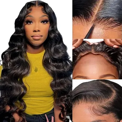Glueless 6X4 Pre-Cut Lace Wig Human Hair Ready to Go Human Hair Wigs Ready to Wear Glueless Closure