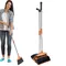 Broom And Dustpan Set Folding Upright Broom And Dust Pan Household Cleaning Tool For Home Indoor And