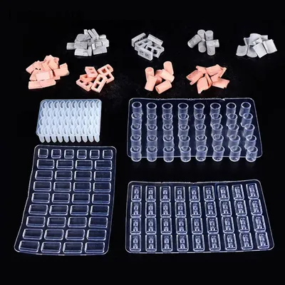 Lychee Life Sand Table Building Making Mini Brick Silicone Mold Cement Model Brick Small House