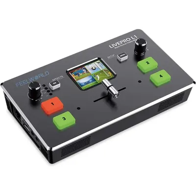 Video Mixer Switcher USB 3.0 Output Real Time Live Streaming Multi Camera Prod