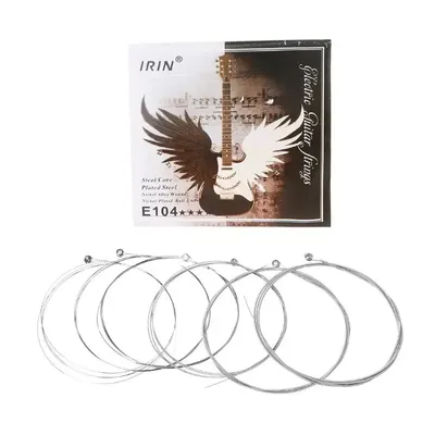 6pcs E104 Electric Guitar Strings 008-038 Plated Steel Core Nickel Alloy Wound