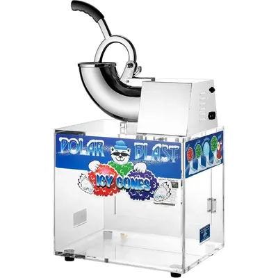 Blast Snow Cone Machine Acrylic Crushed Maker Grinds Up to 500lbs of Ice Per Hour for Parties,