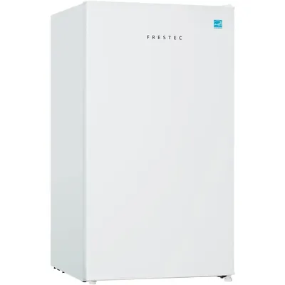 Frestec-Mini Refrigerator with Freezer, Small Refrigerator, Compact, White, 3.1 CUH, FR 310 WH