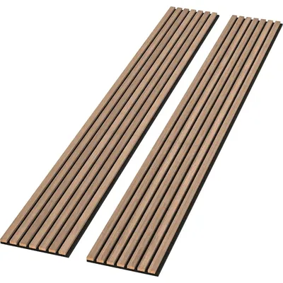2 Pack - 94” L X 12.6” W Soundproof Acoustic Wood Wall Panels, Decorative Panels for Walls and