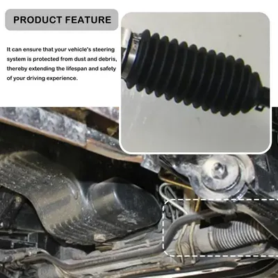 Inner Tie Rod Boot Dustproof Silicone Bellow Boots Rack And Pinions Bellows Weatherproof Tie Rod End