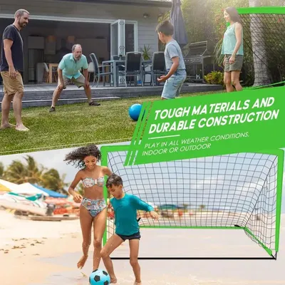 Youth Soccer Goal Practice Soccer Goal Net Portable Foldable Soccer Goal Net Suitable For Teenagers