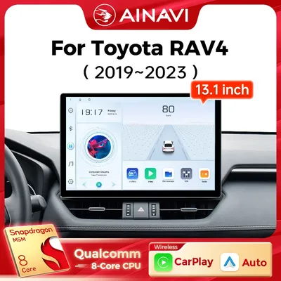 Ainavi 13.1 Inch For Toyota Toyota RAV4 2019 2020 2021 2022 2023 RAV 4 Car Radio Carplay Android Auto Multimedia Player