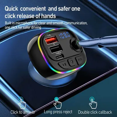 USB Music Player For Car USB Fast Charging Car Charger Powerful Vehicle Charger Automobile Radio