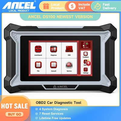 ANCEL DS100 OBD2 Car Scanner Engine ABS SRS System Diagnostic Tool ABS BMS SAS EPB Oil Gear ETS