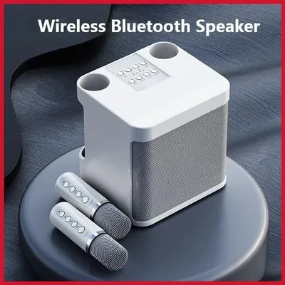 Powerful 10W Wireless Portable Bluetooth Speaker With Dual Microphone Sound Outdoor Family Party