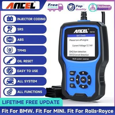 ANCEL BM700 Fit for BMW OBD2 Scanner Full System Diagnostic Scan Tool with All Reset Services