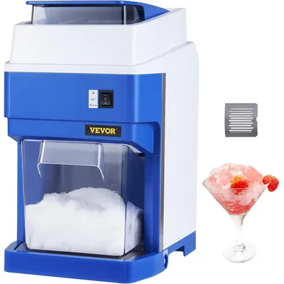 Commercial Ice Shaver Crusher, 265lbs Per Hour Electric Snow Cone Maker with 4.4lbs Ice Box, 650W