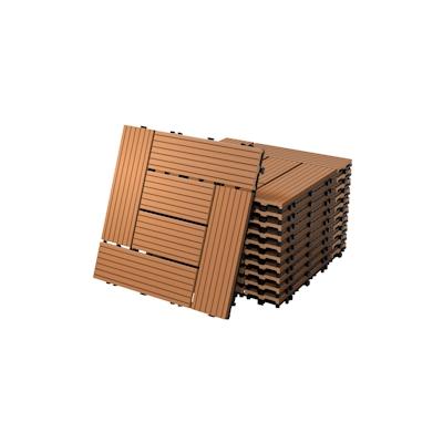 ECD Germany 55er Set WPC Terrassenfliesen Balkonfliese Klickfliese Mosaik 30x30cm 5m² Image