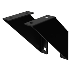 ML-Design Regalhalterung Dreieck 2 Stück 10x10x3 cm Schwarz aus Metall Image