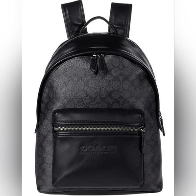 Coach Bags | Coach Signature Charter Backpack, Charcoal | Color: Red | Size: Os