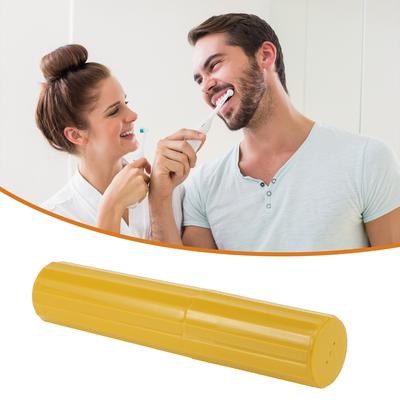 2pcs Vertical Stripe Toothbrush Case, Travel Business, 7.87