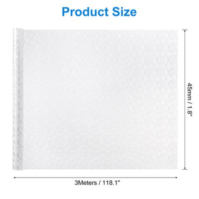 Window Privacy Film, Window Film Diamond Pattern - White