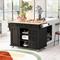 Kitchen Cart,Kitchen cart with Rubber Wood Desktop Rolling Mobile Kitchen Island