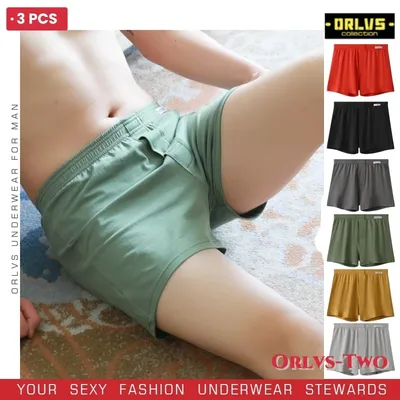 3-teilige Herren-Boxershorts aus Baumwolle, locker, weich, feuchtigkeitsableitend, Jersey-Unterwäsche, Übergröße, Lounge, Sommer, Stretch, Schlaf, Pfeilhose Image