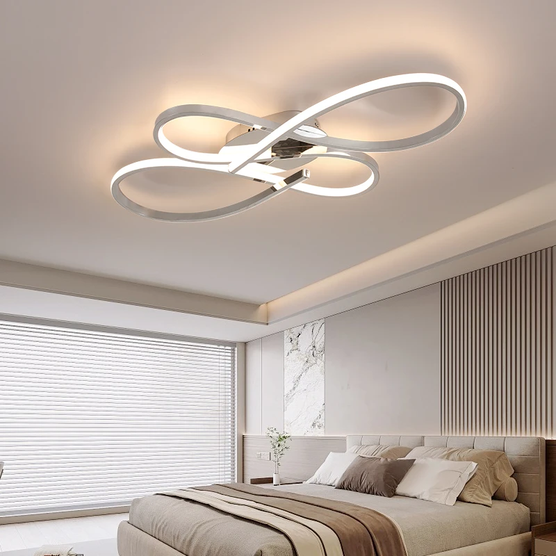 Neue moderne LED-Deckenleuchten Gold/Chrom/Schwarz Deckenleuchte für Wohnzimmer Schlafzimmer Arbeitszimmer LED-Deckenleuchten