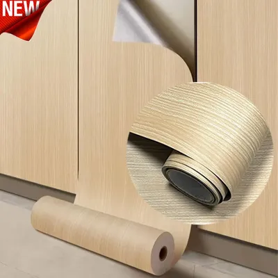 40CM DIY Wandaufkleber Holzmaserung Selbstklebende Küchenarbeitsplatte Schrank Renovieren Wasserdicht Ölbeständig Schlafzimmer Wohnzimmer Image