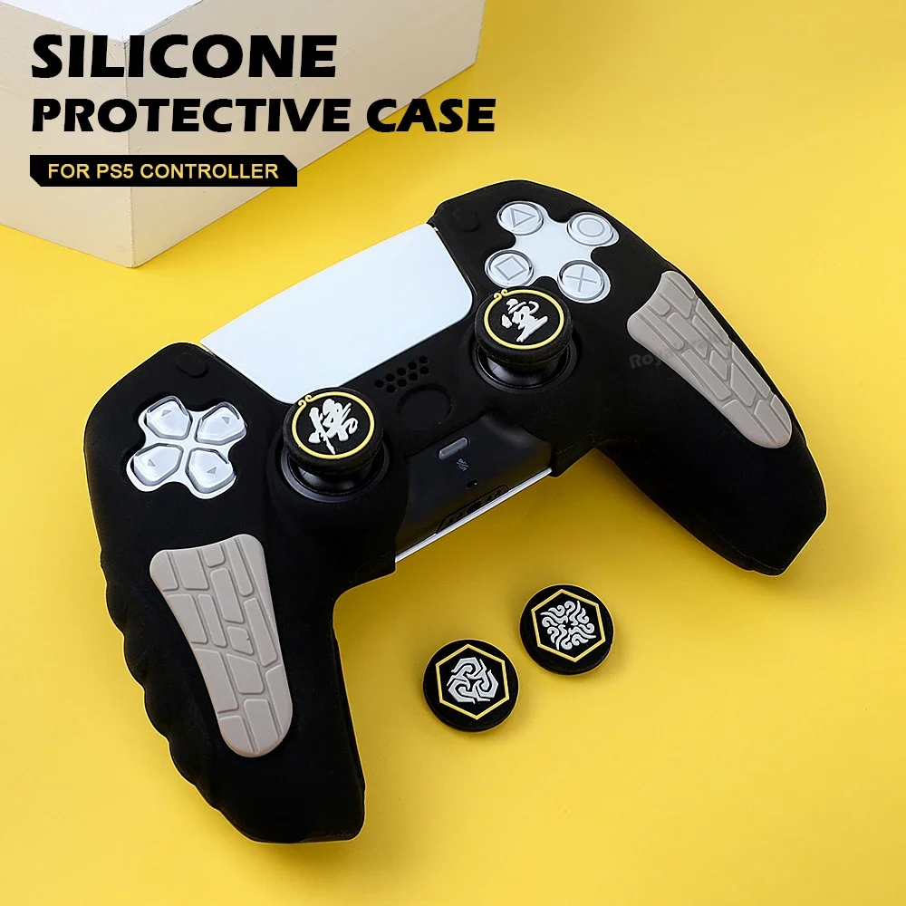 NEUE Controller Silikon Schutzhülle Fall Für PS5 w Touch Pad Aufkleber Anti-drop Anti-schweiß Für PS5 Controller griff Silicon Image