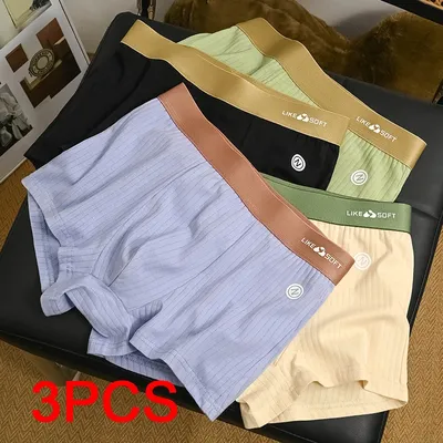 3PCS männer Boxer Briefs Sport Boxer Mann Sexy Männer Unerderwear männer Quadratische Höschen Sportliche Boxer Shorts unterwäsche Große Größe Geschenk