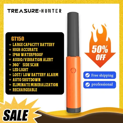 Handheld Metal Detector Metal Pinpointing Rod Detector GT150 Waterproof IP68 Metal Gold Detector Tester