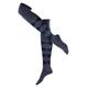 Burlington Damen Overknee-Socken Marylebone W Ok Wolle lang gemustert 1 Paar, Blau Dark Blue Melange 6688, 36-41