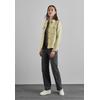 Kurzjacke STREET ONE, Damen, Gr. 44, gelb (mellow gelb), Stoff, Obermaterial: 100% Polyester; Futter: 100% Polyester, gemustert, casual, normal normal, V-Ausschnitt, Langarm Bündchen, Jacken, mit Brusttaschen