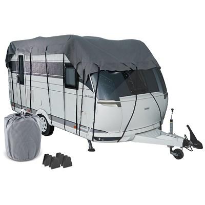 Enva Dachschutzplane für Wohnwagen/Wohnmobil 7,5x3m + 4 Abstandshalter [Hersteller-Nr. 40986847] Image