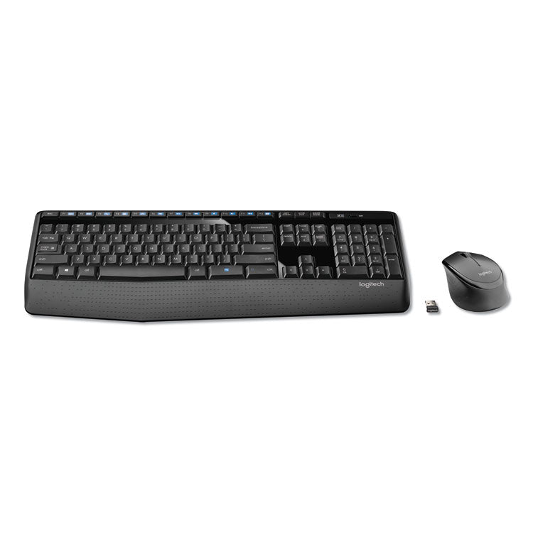 Logitech MK345 Wireless Combo, 2.4 GHz Frequency/30 ft Wireless Range, Black (LOG920006481) Each Logitech® Keyboard & Mouse Combinations