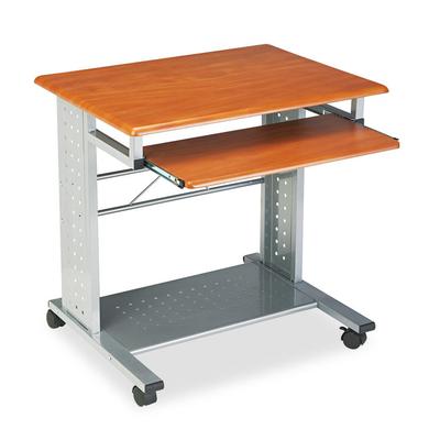 Safco Empire Mobile PC Cart, 29.75" x 23.5" x 29.75", Medium Cherry/Silver (MLN945MEC) Each Safco® Computer Desks & Mobile Workstations