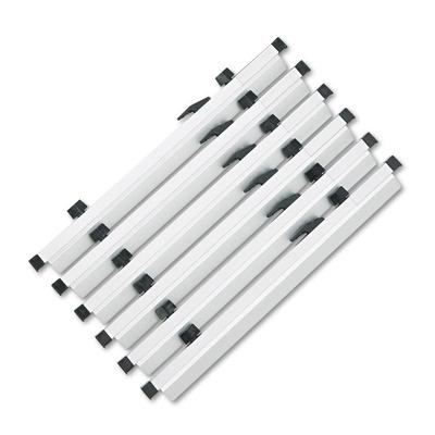 Safco Sheet File Hanging Clamps, 100 Sheets Per Clamp, 18" Length, 6/Carton (SAF50016) Case of 6 Safco® Sheet File Racks/Clamps