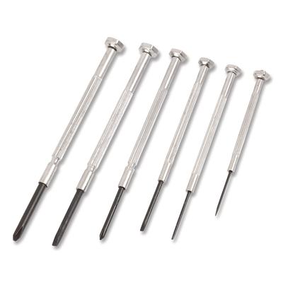 Great Neck Precision Screwdriver Set, Six-Piece, Phillips/Slotted, Assorted Lengths, Polished Steel Handles (GNSGP6C) Each Great Neck® Automotive Tool
