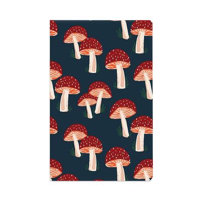 Denik Classic Layflat Softcover Notebook, Mushroom Artwork, Medium/College Rule, Navy Blue/Multicolor Cover, (72) 8 x 5 Sheets (DNKLFC1138L) Each Gene