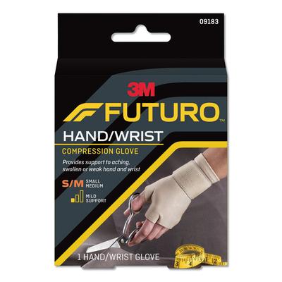 FUTURO Energizing Support Glove, Small/Medium, Fits Palm Size 6.5" - 8.0", Tan (MMM09183EN) Each FUTUROTM Bandages