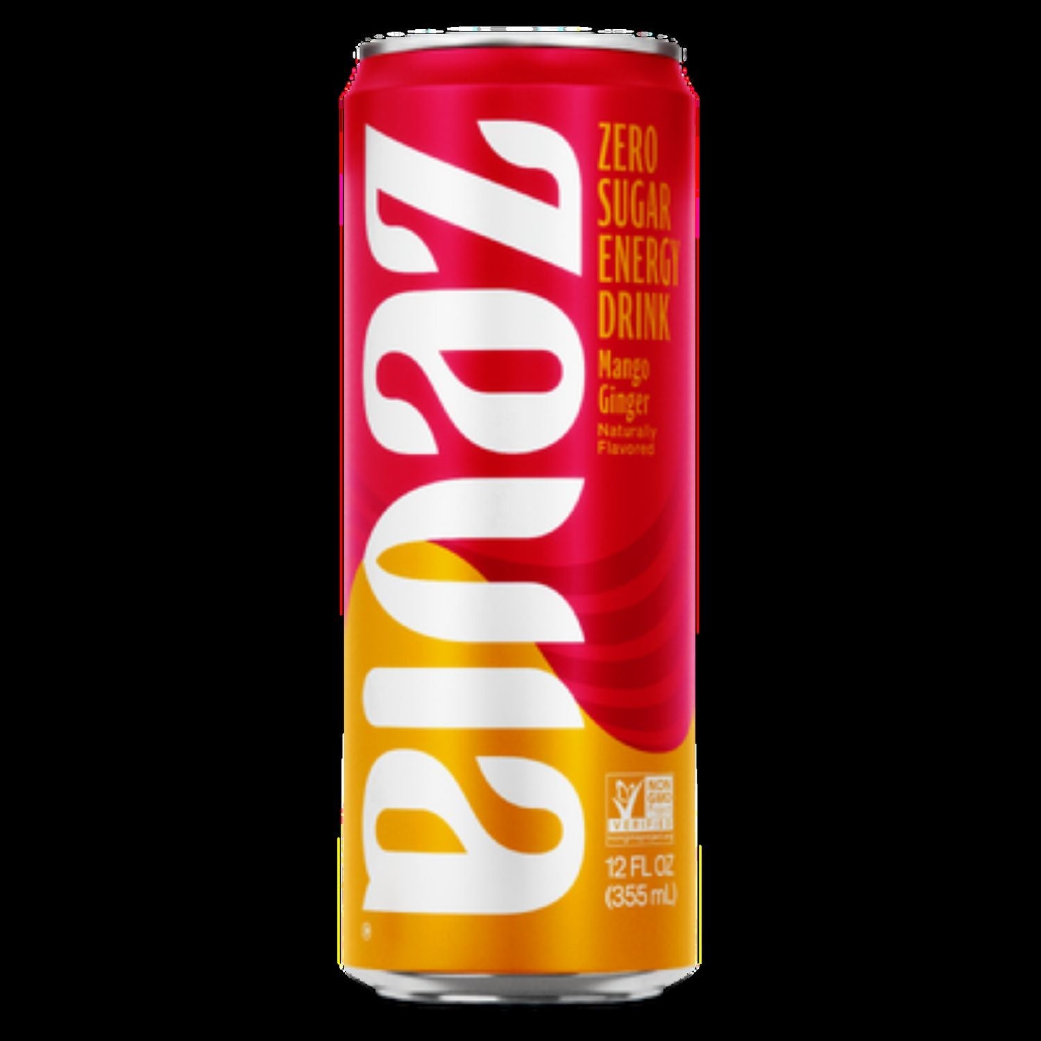 Zevia Zero Sugar Naturally Sweetened Energy Drink, Mango Ginger, 12 oz Can, 12/Carton (ZEV0195112) Case of 12 Zevia® Energy Drinks