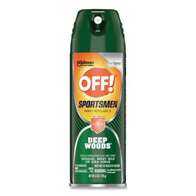 OFF! Deep Woods Sportsmen Insect Repellent, 6 oz Aerosol Spray, 12/Carton (SJN334684) Case of 12 OFF!® Insect Repellents