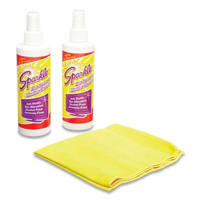 Sparkle Flat Screen and Monitor Cleaner, Pleasant Scent, 8 oz Bottle, 2/Pack (FUN50128) Pack of 2 Sparkle® Electronics Cleaners