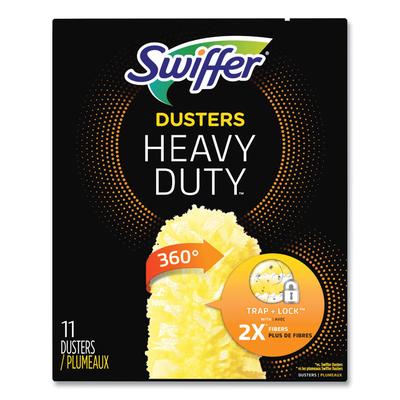Swiffer Heavy Duty Dusters Refill, Dust Lock Fiber, 2" x 6", Yellow, 33/Carton (PGC99035) Case of 33 Swiffer®