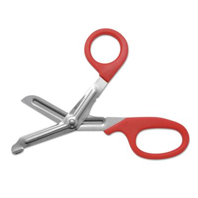 Westcott Stainless Steel Office Snips, 7" Long, 1.75" Cut Length, Red Offset Handle (ACM10098) Each Westcott® Scissors & Speed Cutters
