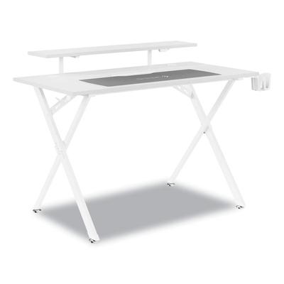 Union & Scale Vizon 47" Gaming Desk, 47.2" x 26.6" x 35", White Colorway (UOS60986) Each Union & Scale™ Computer Desks & Mobile Workstations