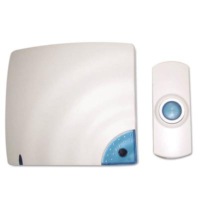 Tatco Wireless Doorbell, Battery Operated, 1.38 x 0.75 x 3.5, Bone (TCO57910) Each Door Bells/Chimes