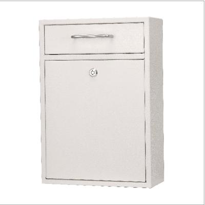 AdirOffice Large Ultimate Secure Drop Box Wall Mounted Mail Box, 11.2 x 4.7 x 16.2, White (ALHI63104WHI) Each Interoffice Mailboxes