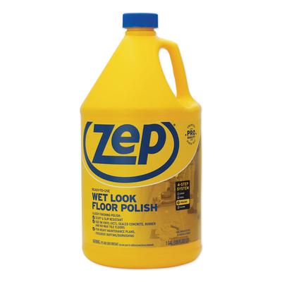Zep Commercial Wet Look Floor Polish, 1 gal Bottle (ZPEZUWLFF128EA) Each Zep Commercial® Floor Finishes