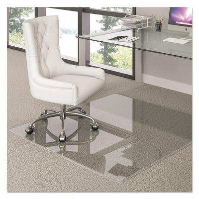 deflecto Premium Glass All Day Use Chair Mat - All Floor Types, 36 x 46, Rectangular, Clear (DEFCMG70433646) Each deflecto® Chair Mats